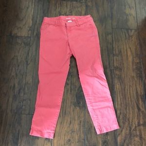 Pixie Coral Crop Pants